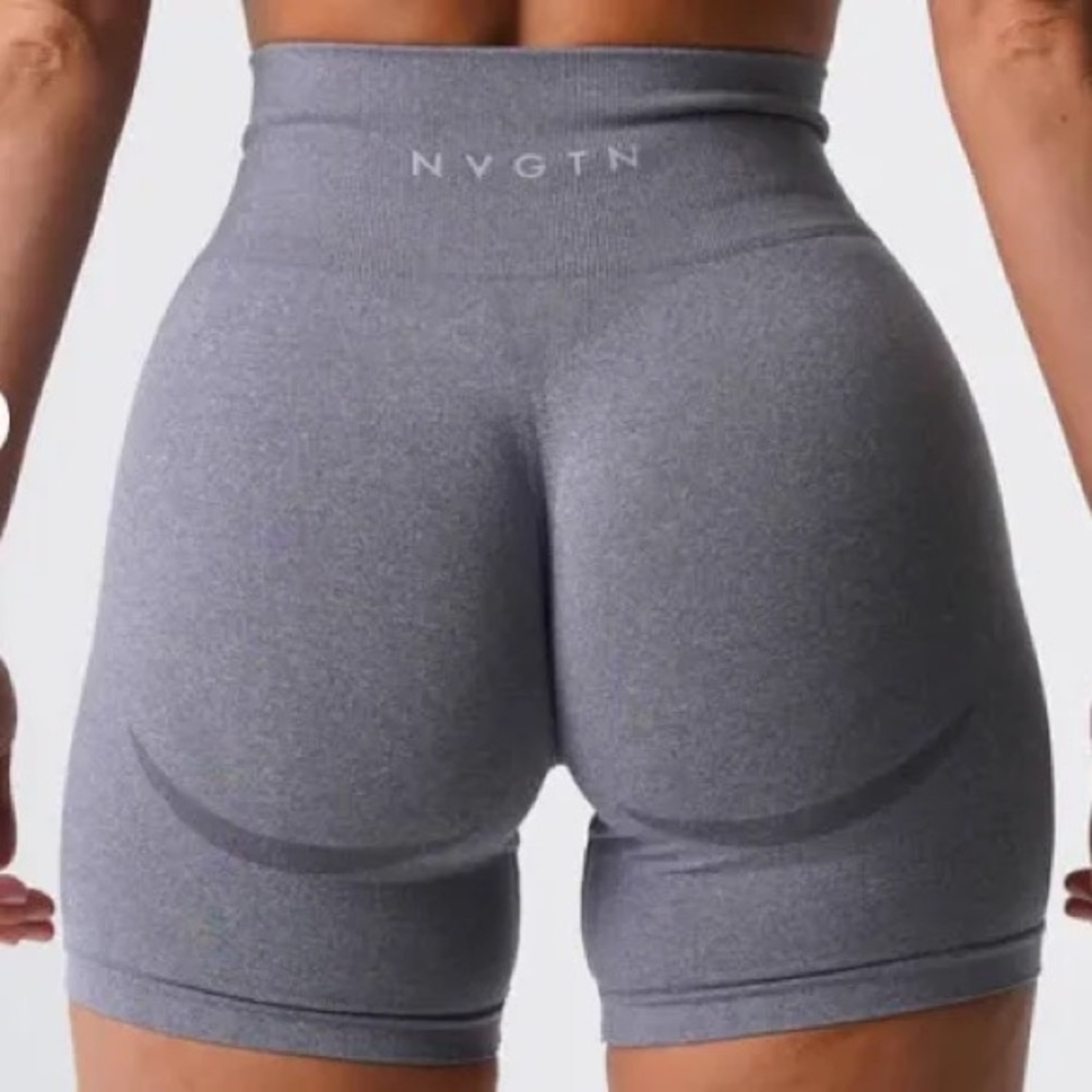 NVGTN Women's Gray Contour Seamless Shorts